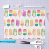 Papier Mousseline Popsicles aquarelles (Artisanat)