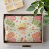 Papier Mousseline Popsicles colorés d'aquarelle (Cadeau)