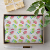 Papier Mousseline Popsicles verts 2 (Cadeau)