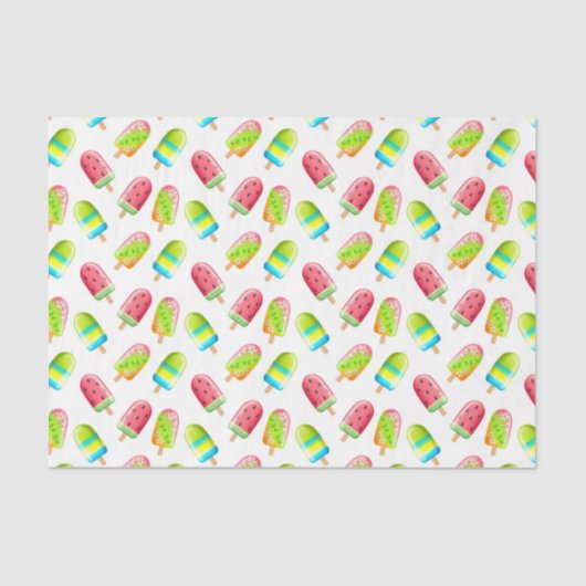 Papier Mousseline Popsicles verts 2 (Recto)