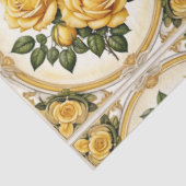 Papier Mousseline Populaire Rose Jaune belle collection (Détail)
