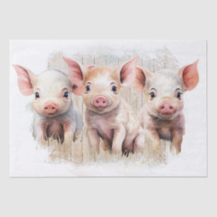 Papier Mousseline Porcs de ferme de porcelets