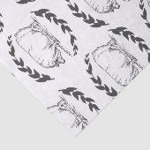 Papier Mousseline Porcs et lauriers de bois (Détail)