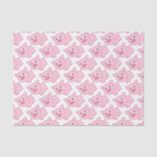Papier Mousseline Porcs roses