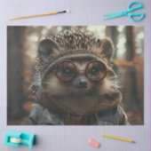 Papier Mousseline Porcupine Whimsical De Découpage Avec Lunettes (Artisanat)