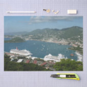 Papier Mousseline Port à St. Thomas Îles Vierges américaines (Artisanat)