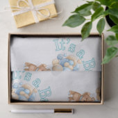 Papier Mousseline Porte c'est un garçon (Cadeau)