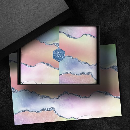 Papier Mousseline Porte de pêche | Pretty Soft Pastel Aquarelle Ombr