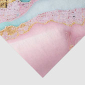 Papier Mousseline Porte Marbre Populaire Blue Rose Collection Or (Détail)