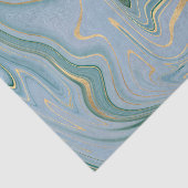 Papier Mousseline Porte vert et or/marbre 2 (Détail)