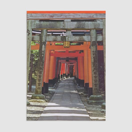 Papier Mousseline Portes de Torii - Kyoto, Japon, Asie