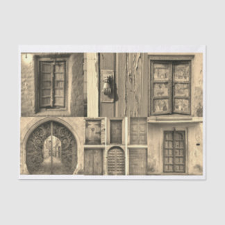Papier Mousseline Portes rustiques