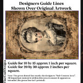 Papier Mousseline Portrait baroque français d'âge Sepia CW8L Découpa