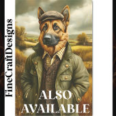 Papier Mousseline Portrait berger allemand, paysage CG9 Découpage