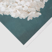 Papier Mousseline Portrait de caniche noir Hydrangée blanche Découpa (Détail)