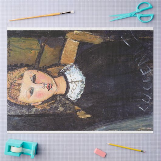 Papier Mousseline Portrait de Ceroni, Modigliani (Artisanat)