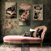 Papier Mousseline Portrait de chat noir et parasol Femme victorienne