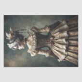 Papier Mousseline Portrait de Dame à l'époque antique - Découpage - (Recto)