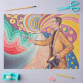 Papier Mousseline Portrait de Felix Feneon, Signac (Artisanat)