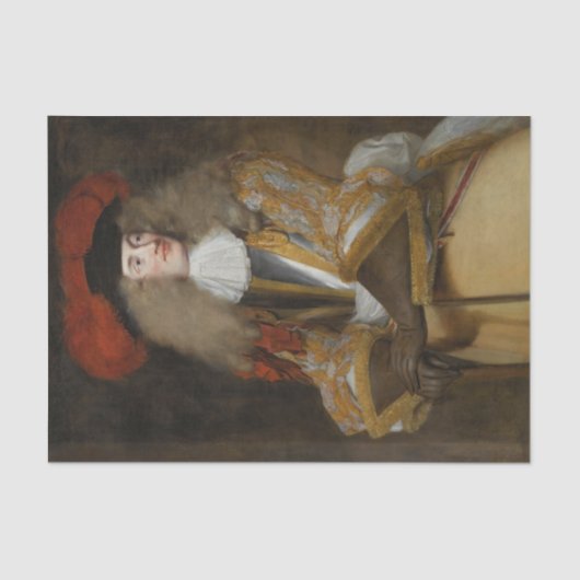 Papier Mousseline Portrait de Jacques de Goyon III par Henri Gascar (Recto)