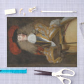 Papier Mousseline Portrait de Jacques de Goyon III par Henri Gascar (Artisanat)