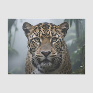 Papier Mousseline Portrait de jaguar en jungle