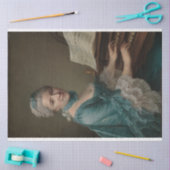 Papier Mousseline Portrait de Justine Favart Document de découpage (Artisanat)