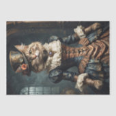 Papier Mousseline Portrait de Kitten Aristocratique -Découpage (Recto)