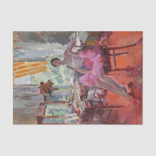 Papier Mousseline Portrait de la Ballerina Vera Trefilova (Recto)