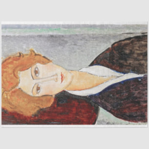 Papier Mousseline Portrait de la femme, Modigliani