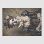 Papier Mousseline Portrait de l'actrice de théâtre historique #1Déco (Recto)