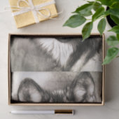 Papier Mousseline Portrait de loup (Cadeau)