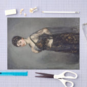 Papier Mousseline Portrait de Madame Louis Rosenau par Gandara (Artisanat)