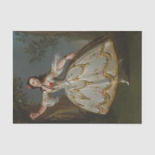 Papier Mousseline Portrait de Mademoiselle Violette, Edward Haytley (Recto)