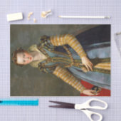 Papier Mousseline Portrait de Maria De Medici par Alessandro Allori (Artisanat)