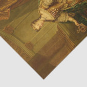 Papier Mousseline Portrait de Marie Leszczyńska par Jean-Baptiste Va (Détail)