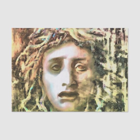 Papier Mousseline Portrait de Medusa d'un Gorgon (Recto)