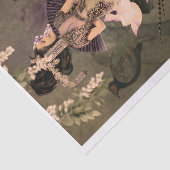 Papier Mousseline Portrait de Peony, une femme orientale (Détail)