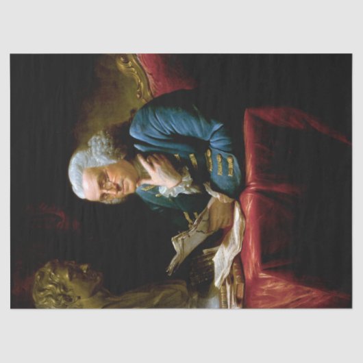 Papier Mousseline Portrait de pouce, Benjamin Franklin Père fondateu (Recto)