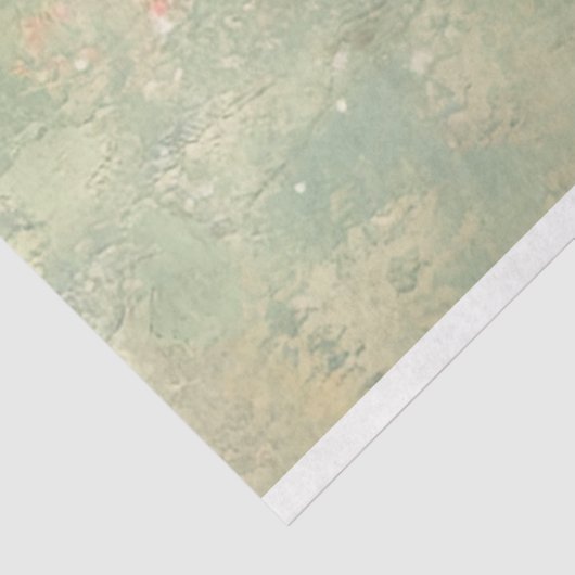 Papier Mousseline Portrait de printemps vert (Détail)