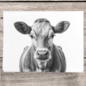 Papier Mousseline Portrait de vache