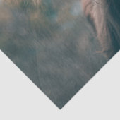 Papier Mousseline Portrait de vache Highland (Détail)