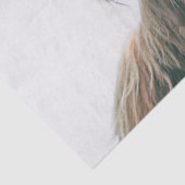 Papier Mousseline Portrait de vache Highland nom personnalisé monogr (Détail)