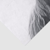 Papier Mousseline Portrait de vache Highland premier monogramme noir (Détail)