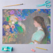 Papier Mousseline Portrait de Violette Heymann, Redon (Artisanat)