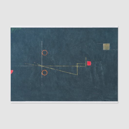 Papier Mousseline Portrait d'un équilibre par Paul Klee (Recto)