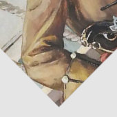 Papier Mousseline "Portrait d'un pirate" par un artiste inconnu (Détail)