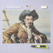 Papier Mousseline "Portrait d'un pirate" par un artiste inconnu (Artisanat)