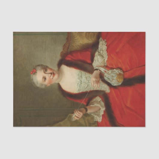 Papier Mousseline Portrait d'une dame élégante par Pierre Allais (Recto)