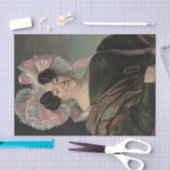 Papier Mousseline Portrait d'une dame par Jan Adam Kruseman (Artisanat)